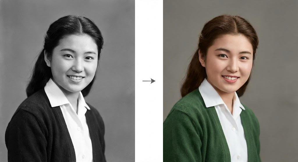 カラー化 Before After